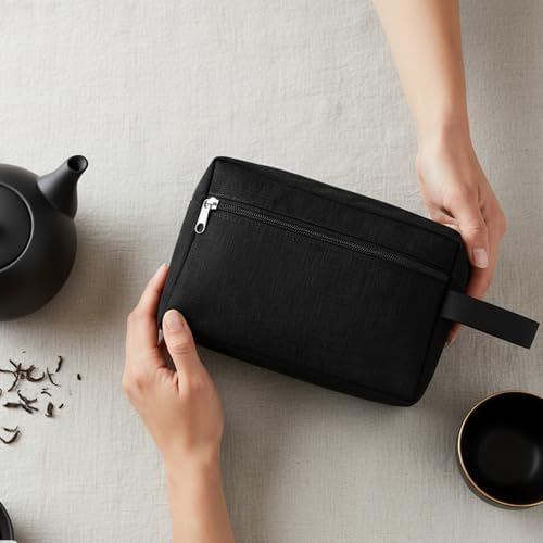 48 Pcs Travel Toiletry Bag for Men Women Bulk Large Water Resistant Shaving Bag Hanging Cosmetic Bag Makeup Travel Pouch Foldable Toiletry Organizer Gifts for Graduation Father's Day(48, Black) - Image 6