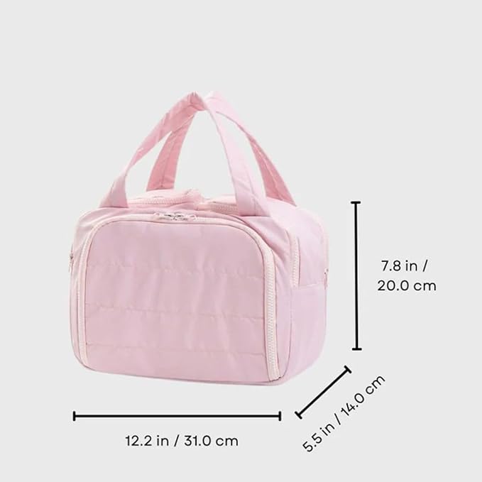 Toiletry Bag,Toiletry Bag, Waterproof Lightweight Large Wide-Open Travel Toiletry Bags, Puffy Cosmetic Makeup Bag for Traveling, Accessories, Essentials, Toiletries (4Pcs) - Image 7