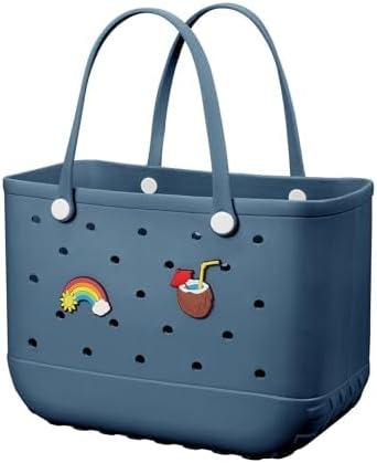 Baonat Beach Bag Rubber Tote Bag - Waterproof Travel Bag for Women Washable Tote Bag Handbag for Sports Beach Market Pool by BAONAT