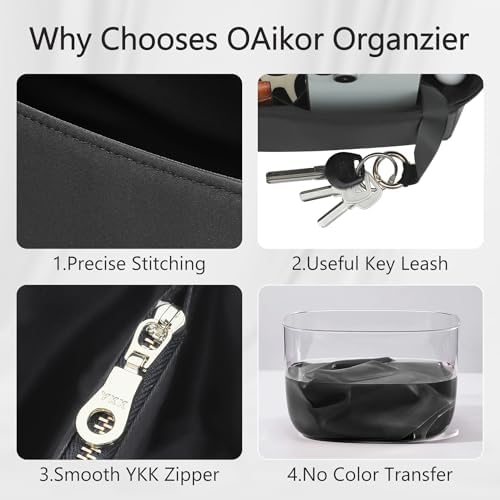 Picotin 22 Bag Insert - Satin Fabric Picotin 22 Bags Purse Organizer Insert with Zipper - Soft & Smooth Touch - Fits Hermes Women's Luxury Handbags Inner Liner(PC22/Black) - Image 7
