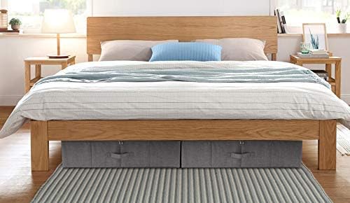iwill CREATE PRO Folding Washable Dustproof Under bed Storage Bins with Lids, Underbed Storage Containers for Closet, Wardrobe Clothes, Blanket, Duvets, Sweaters Organizer, Dark Gray, Pack of 3 - Image 6