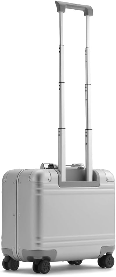 ZERO Halliburton Classic Aluminum 3.0 Compact Carry-On, Zipperless, 4 Spinner Wheels, Interior Organization, Telescoping Pull Handle, Carry-Handle, Latch Lock- TSA Accepted, 16-inch, 28L, Silver - Image 3