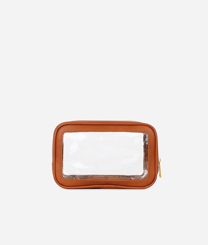 FAWN DESIGN The Toiletry Case, Hanging Travel Toiletry Bag for Women, Premium Matte Faux Leather Clear Toiletry Bag, Zippered Small Toiletry Bag, Easy to Clean, 7.5 x 2.5 x 4.5 inches - Image 2