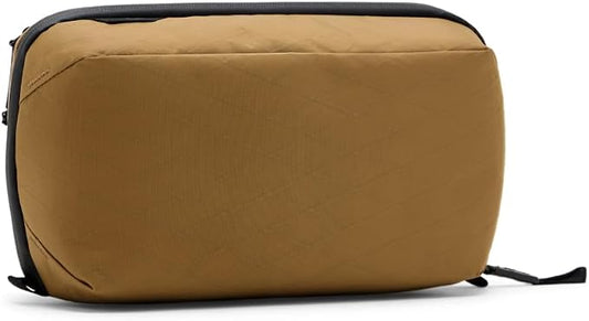 Peak Design Wash Pouch, Coyote, Ocean Edition, Travel Toiletry Bag, Upright or Hanging Dopp Kit with Pockets, Magnetic Toothbrush Pocket, Wide UltraZip Opening, Toiletry Bag for Men and Women by PeakDesign