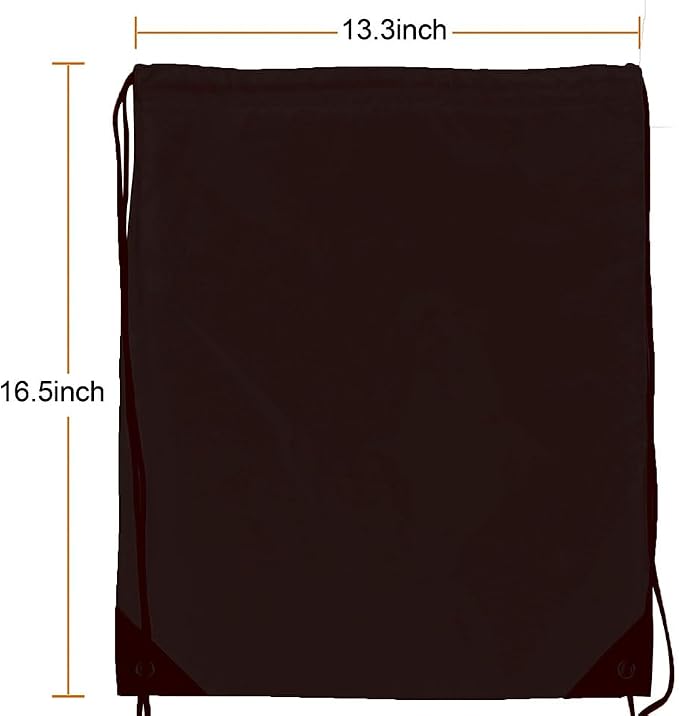 Drawstring Backpack Bulk 24Pcs Draw String Backpack Bags DIY Gym Sports Traveling Yoga Cinch Bag Sackpack Drawstring(black) - Image 2