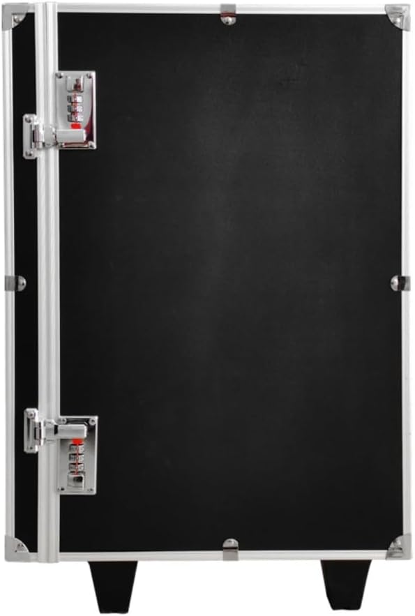 Rolling Jewelry Trolley Case with Drawers Sturdy Case for Travel and Vendor Showes Jewels Sets Display Organizer (Black) - Image 4