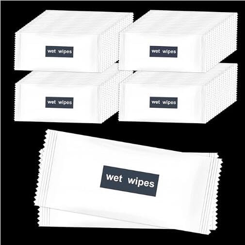 Wet Napkins Individually Wrapped,Wet Wipes Individually Wrapped 500 Pack,Quick Hand Cleaning, Hand Wet Wipes Restaurant,Party Barbecue, Homeless Care Package