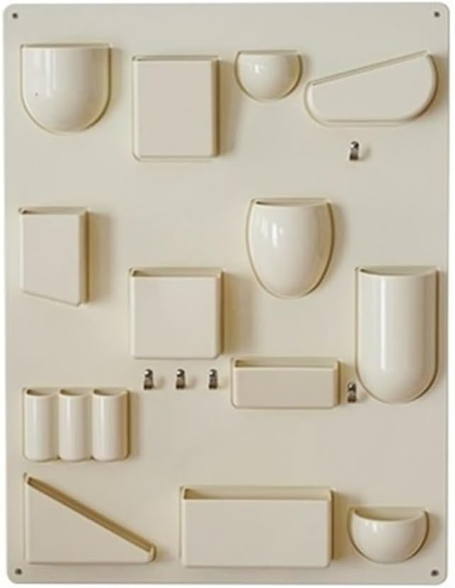 Wall Rack, Floationg Storage Desktop Pen Holder, Multi-Purpose Wall Shelf with Decoration, Suitable for Living Room, Bedroom and Study(White) by Unknown