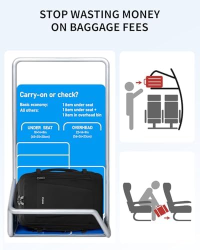 ECOHUB 17'' Small Travel Backpack, United Airlines Personal Item Bag 16.7"x10"x8" with 13 Pockets Carry on Backpack with USB Port Luggage Sleeve Travel Essentials for Men Women Water Resistant, Black - Image 2