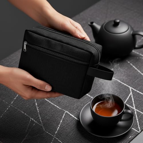 48 Pcs Travel Toiletry Bag for Men Women Bulk Large Water Resistant Shaving Bag Hanging Cosmetic Bag Makeup Travel Pouch Foldable Toiletry Organizer Gifts for Graduation Father's Day(48, Black) - Image 7