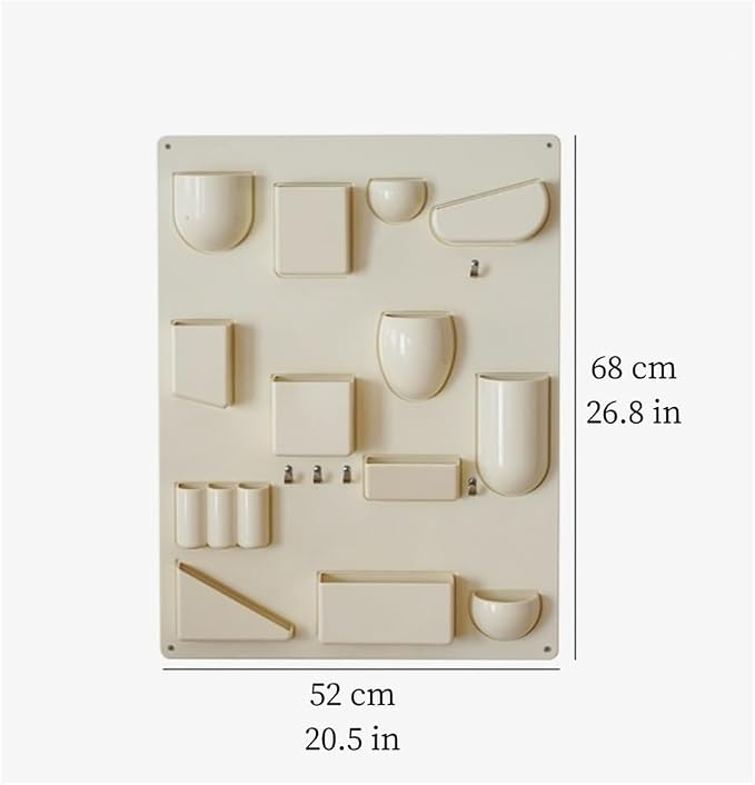 Wall Rack, Floationg Storage Desktop Pen Holder, Multi-Purpose Wall Shelf with Decoration, Suitable for Living Room, Bedroom and Study(White) - Image 3