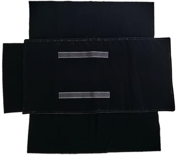 Travel Necklace Organizer, Tangle Free Jewelry Case, 16 Slots | Foldable,LightWeight Compact, Velvet Lining Jewelry Storage Bag for Chain Bracelet, Gift for Women Girls,Black - Image 5