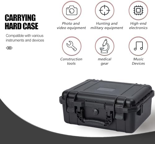 Hard case Waterproof Hard Case with DIY Customizable Foam Insert Portable Protective for Camera Drones Equipments Tools Test Instruments 16.9''x13.7''x7.1'' - Image 5