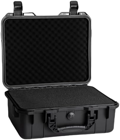Hard case Waterproof Hard Case with DIY Customizable Foam Insert Portable Protective for Camera Drones Equipments Tools Test Instruments 16.9''x13.7''x5.9'' by Moubruk