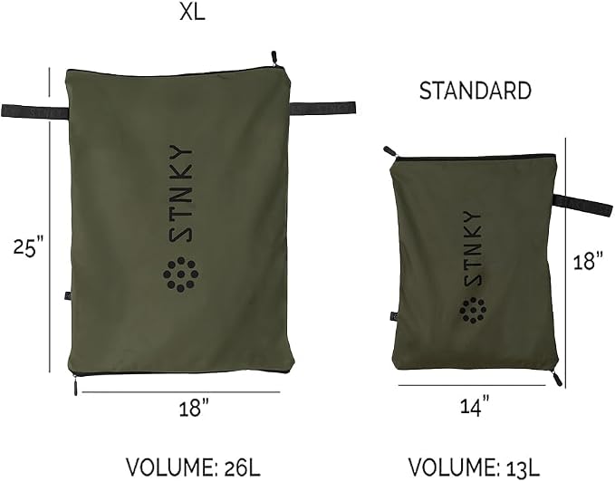 STNKY Bag Pro - Laundry Bags With Zips, Handles and Internal Mesh Bag for Travel, Yoga, Healthcare, Gym Kit, Laundry (XL, Forest Green) - Image 4