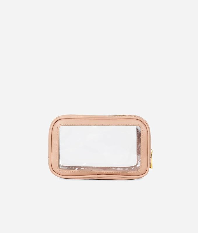 FAWN DESIGN The Toiletry Case, Hanging Travel Toiletry Bag for Women, Premium Matte Faux Leather Clear Toiletry Bag, Zippered Small Toiletry Bag, Easy to Clean, 7.5 x 2.5 x 4.5 inches - Image 2