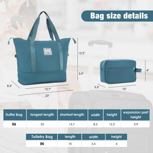 Merax 5 Piece Luggage Set,Expandable Softside Suitcase Set.Green | Carry-On Luggage Included,Durable and Lightweight Travel Suitcase Set with Spinner Wheels and TSA Lock.22"/26"/30" - Image 3