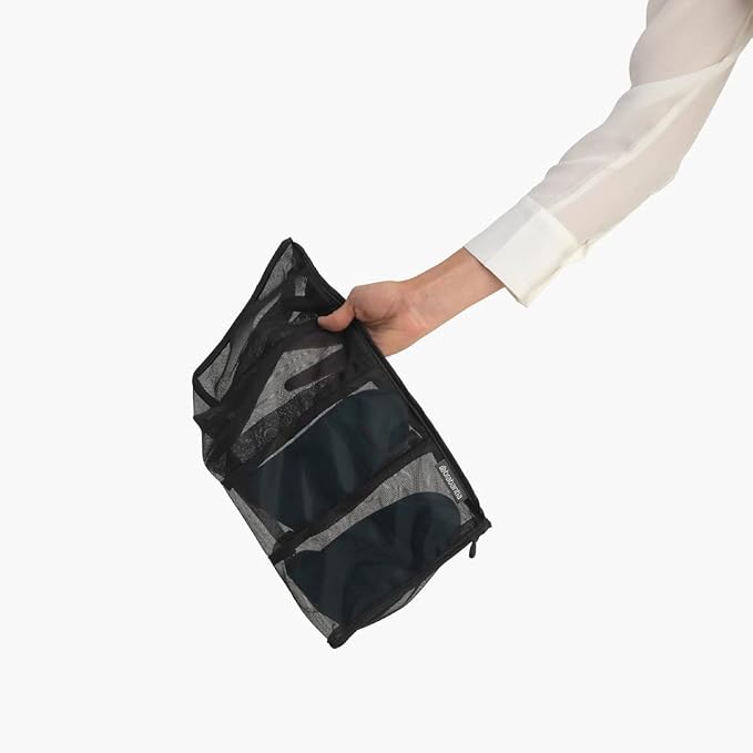 Brabantia Mesh Zip Up Laundry Socks/Accessories Bag (Black) for Washing Machine Delicates, Hosiery, Travel Bags - Image 4