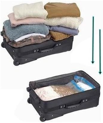 Space Saver Storage Dual Double Zipper Extra Tight Seal Bag for Travel, Suitcases, Moving, and Household use in size 53"x40" / 130cm x 100cm (50) - Image 4