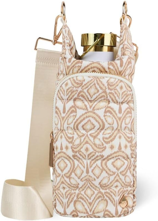 WanderFull® Original HydroBag®, Fits Up to 32 oz Water Bottle Holder with Strap, Gift for Women, Hands-Free Crossbody, Water Bottle Carrier Bag with Phone Pocket by WanderFull