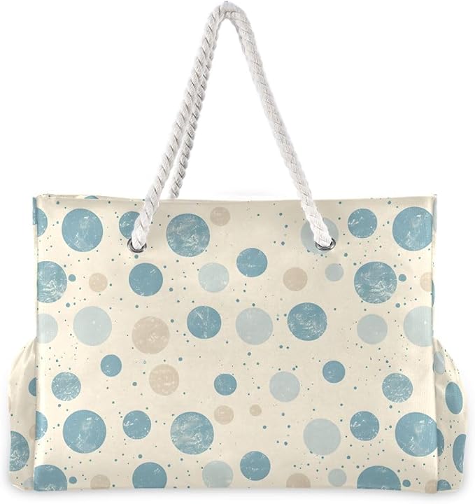 senya Large Beach Bags Totes Swim Canvas Tote Shoulder Bag Water Resistant Bags for Gym Travel Daily - Image 3