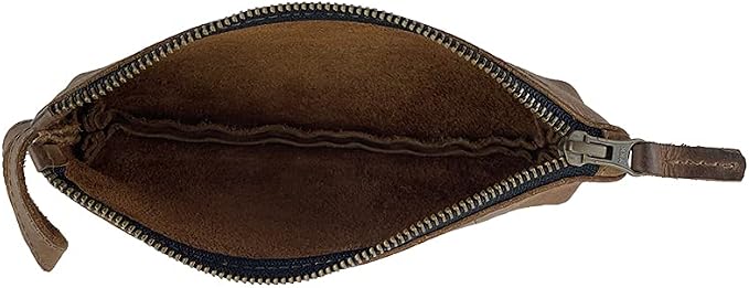 Hide & Drink, Carry-On Toiletry Bag, Pen and Pencil Case, Cable Organizer, Storage for Utensils, Travel Essentials, Full Grain Leather, Handmade, Bourbon Brown - Image 3
