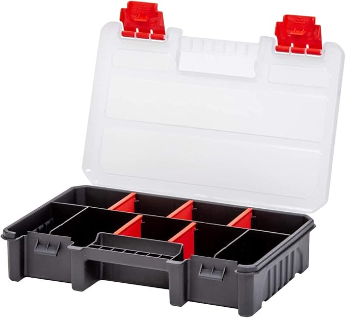 3-Pack Organizer Set – Small Parts Storage Boxes with Removable Dividers – 1 Medium & 2 Mini Hardware Cases for Screws, Bolts, Crafts – Durable Nylon Toolbox for Garage or Travel Use - Image 7