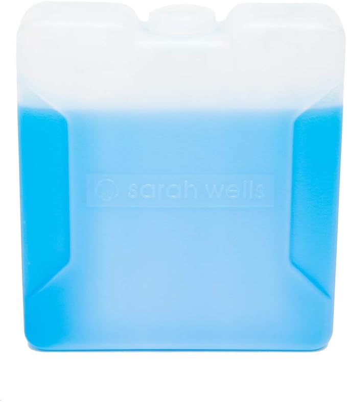 Sarah Wells Cold Gold Breastmilk Cooler with Ice Pack (Gray) | Fully-Lined Insulated Interior, Fits 4-6 Bottles, Zippered Lid, Great for Workdays, Travel & Pumping Days, Machine Washable - Image 6