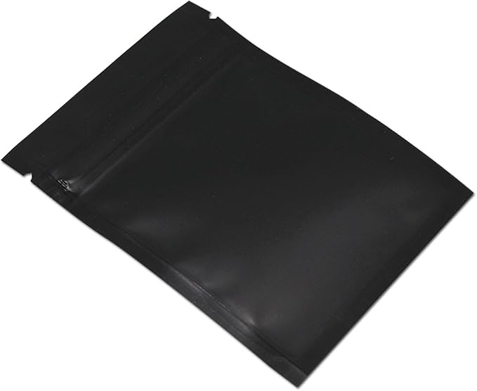 PABCK 500Pack 3.3x5.1 inch Resealable Black Mylar Bags Front Clear Foil Bag | (Inside Size 2.9x3.9inch) Zipper Lock Food Storage Bags Heat Seal Coffee Foil Packaging Pouch for Sample Powder Crafts Supply - Image 4