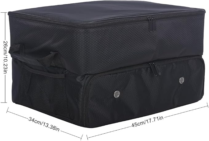 2 Layer Golf Trunk Organizer, Golf Gifts for Men, Car Organizers and Storage with Separate Ventilated Compartment for 2 Pair Shoes, Waterproof Car Organization Bag, Gifts for Golfers - Image 5