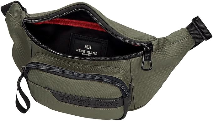 Pepe Jeans Dorking Waist Bag, Crossbody Bag with Multiple compartments, Polyester, by Joumma Bags., Khaki, One Size, Waist bag - Image 3