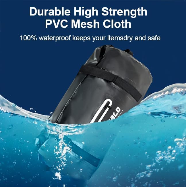 Buffalo Gear Waterproof Duffle Bag 40L 60L 80L Roll-top Dry Bag Heavy Duty Waterproof Duffel Travel Bag for Kayaking Rafting Boating Fishing Camping - Image 3