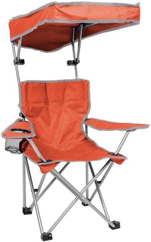 Plexon Assorted Kid’s Folding Chair with Canopy – Children’s Outdoor Chair with Sunshade, Cup Holder & Storage Bag – Random Color Received by Plexon