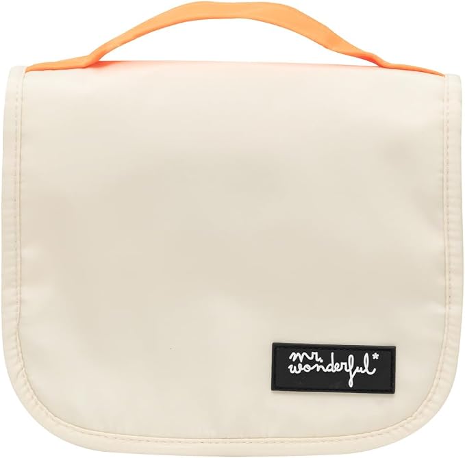 Mr. Wonderful Multicoloured Toiletry Bag - Feel at Home, Travel Toiletry Bag with Three Compartments and Hanger Type by Mr.+Wonderful