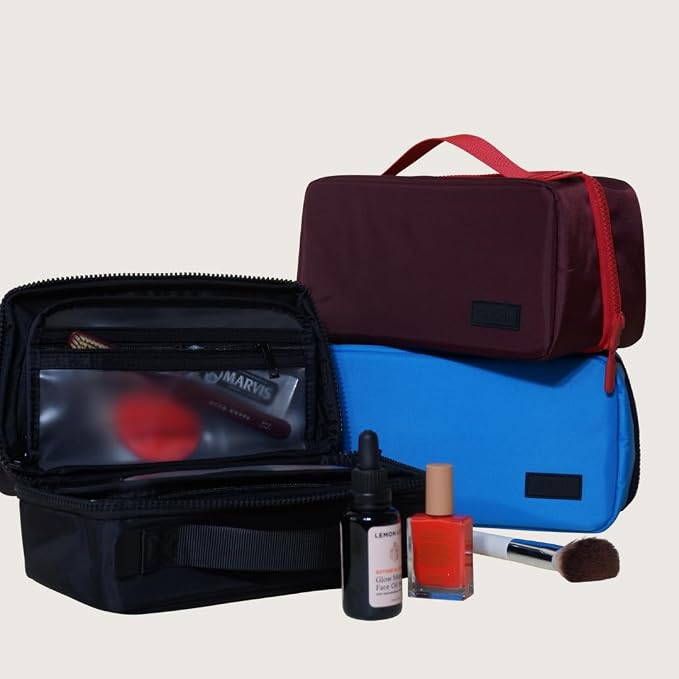 Cincha Toiletry Bag for Travel – Spill-Resistant Dopp Kit with Multiple Compartments, Opens Flat for Easy Access – Durable, Stylish Organizer for Men & Women (Jet) - Image 7