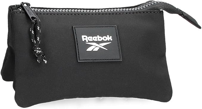 Reebok Elsie Three Compartment Toiletry Bag, Neceser Tres Compartimentos, Black/White, Neceser Tres Compartimentos, Three Compartment Toiletry Bag by Reebok