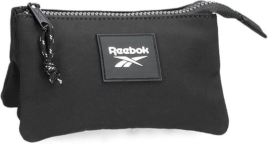 Reebok Elsie Three Compartment Toiletry Bag, Neceser Tres Compartimentos, Black/White, Neceser Tres Compartimentos, Three Compartment Toiletry Bag by Reebok