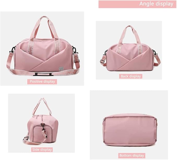 Unisex Wet and Dry Separation Gym Bag with Shoes Compartment,Pretty Girl Boy Bag for Yoga/Swimming/Weekend Getaway. - Image 6