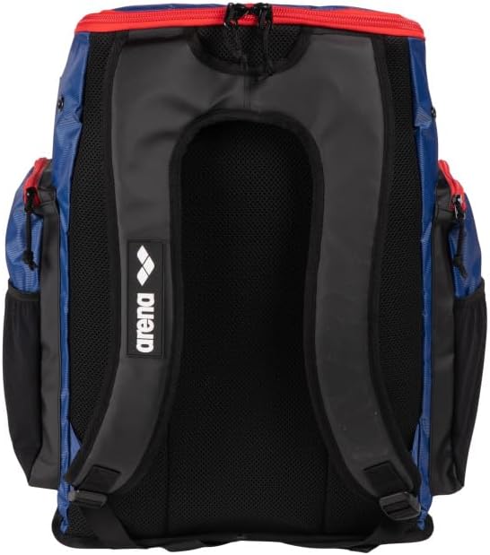 ARENA Spiky III Backpack 45 Swimming Athlete Sports Gym Rucksack Large Training Gear Equipment Swim Bag for Men and Women, 45 Liters, Navy/Red/White - Image 4