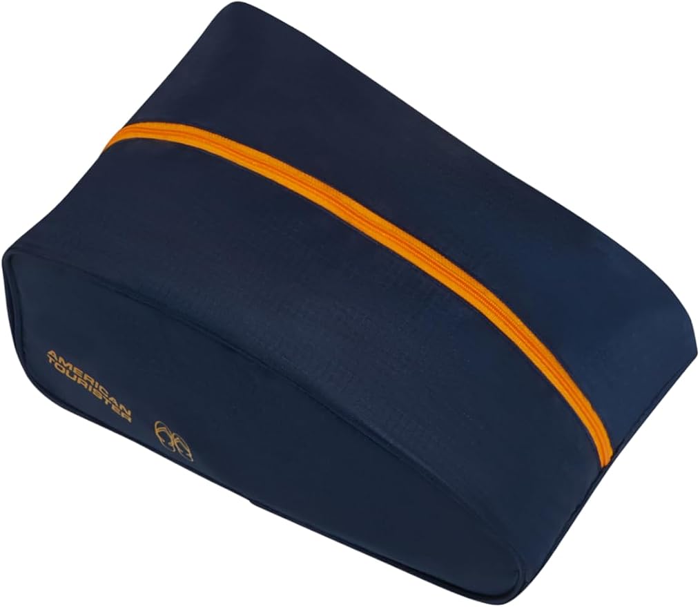 American Tourister Packing Cube Set 5 Pieces - Travel Organiser & Suitcase for Clothes, Shoes and Accessories, Luggage Organiser for Suitcases and Hand Luggage, Dark Blue/Orange - Image 8