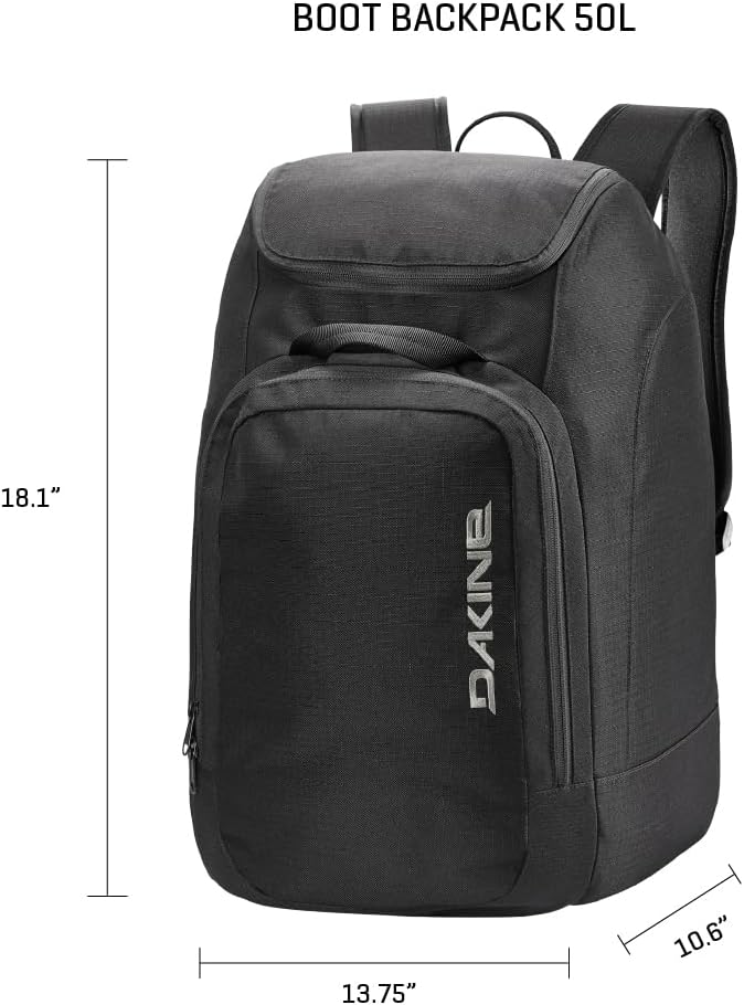 Dakine Boot Pack 50L Backpack, Ski & Snowboard Boot Bag, Black - Image 6