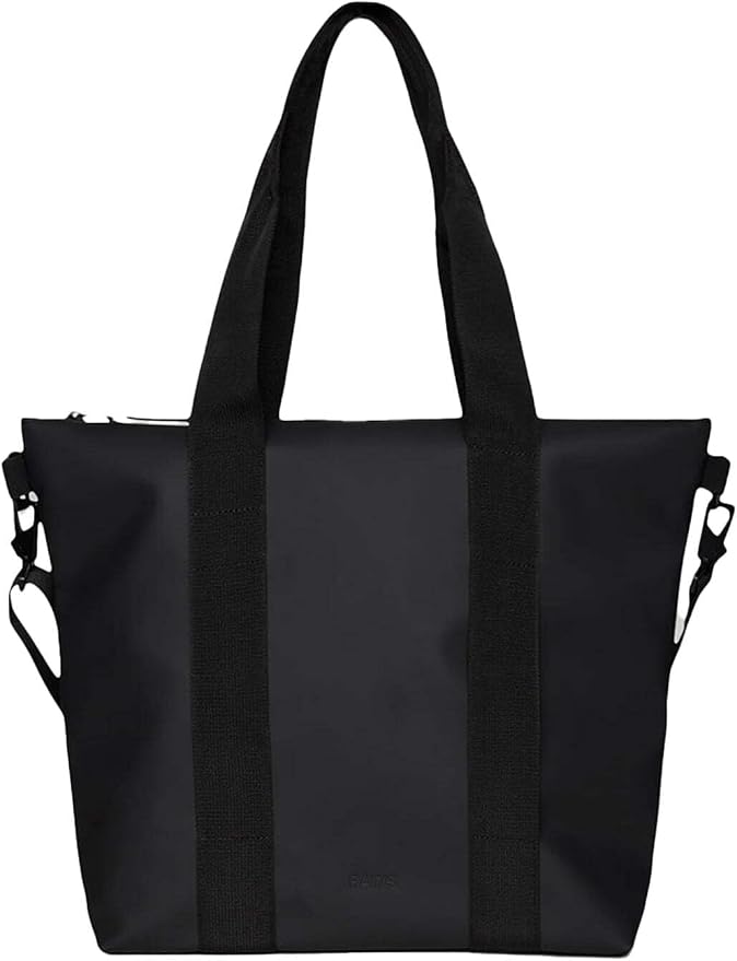 RAINS Tote Bag – Waterproof Travel & Work, Internal Zip Pocket, 6.1 gal | Waterproof PU tote for women and men – 22 L tote bag, internal zip pocket, detachable strap; carry-on for airplane travel by Unknown