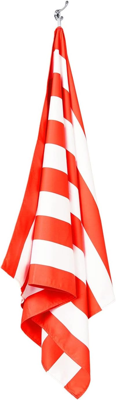 Dock & Bay Beach Towel - Quick Dry, Sand Free - Compact, Lightweight - 100% Recycled - Includes Bag - Cabana - Waikiki Coral Red - Large (160x90cm, 63x35) - Image 8