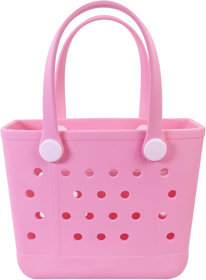 Lightweight Extra large Rubber Beach Bag Small mini Tote Bag for Gym Waterproof medium Open Handbag for Pool Sports by Addoklm