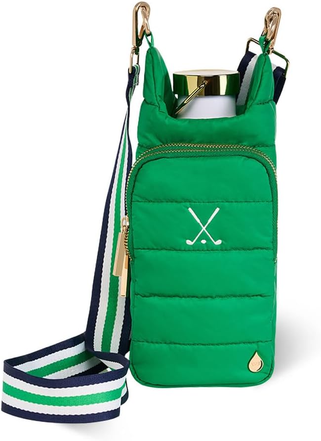 WanderFull® Original HydroBag®, Fits Up to 32 oz Water Bottle Holder with Strap, Gift for Women, Hands-Free Crossbody, Water Bottle Carrier Bag with Phone Pocket by WanderFull