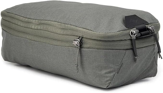 Peak Design Packing Cube, Sage, Weatherproof Luggage Cube with Dual Compartment Organization, Expansion and Compression, Zipper Opening, Travel Organizer for Men and Women, Size S by PeakDesign