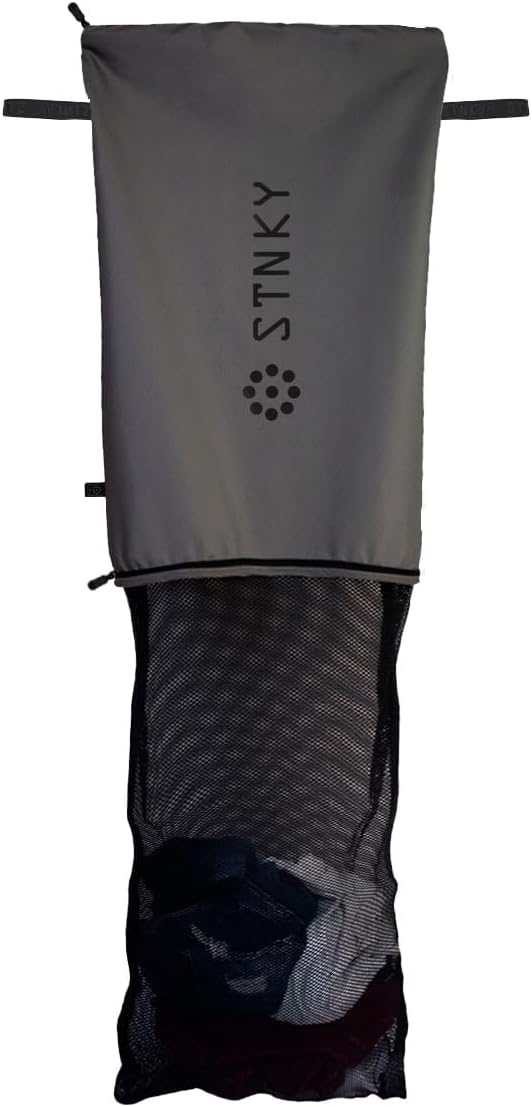 STNKY Bag Pro - Laundry Bags With Zips, Handles and Internal Mesh Bag for Travel, Yoga, Healthcare, Gym Kit, Laundry (XL, Grey) by STNKY