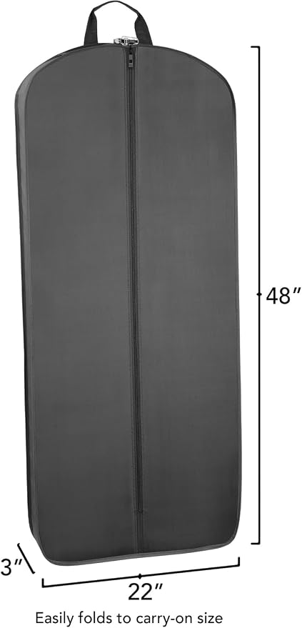 Wally Bags 48” Deluxe Tri-Fold CarryOn Travel Garment Bag with three pockets - Image 2