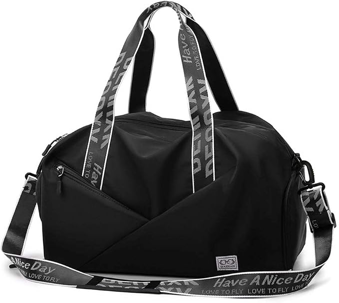 Unisex Wet and Dry Separation Gym Bag with Shoes Compartment,Pretty Girl Boy Bag for Yoga/Swimming/Weekend Getaway. - Image 2