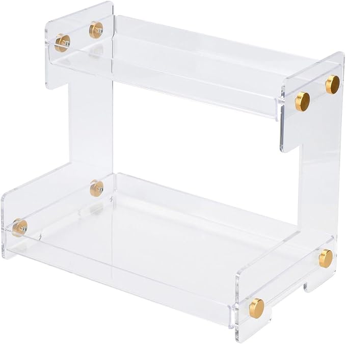 Bathroom Counter Organizer 2-Tier Bathroom Organizer Countertop Cosmetics Organizer Vanity Storage Shelf Rack for Bathroom Bedroom Kitchen by Hiendure
